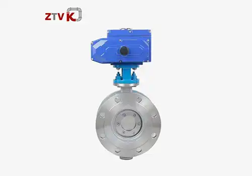 What is the opening and closing torque of the Triple-offset metal-seated butterfly valve?